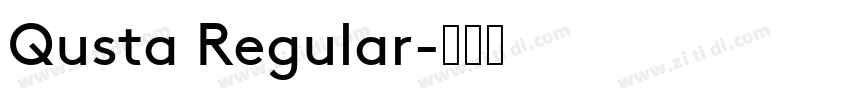 Qusta Regular字体转换